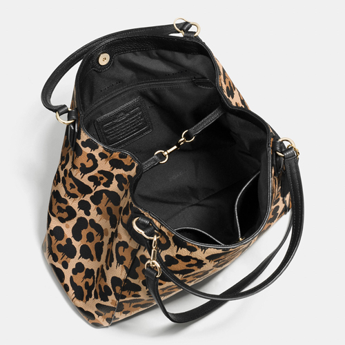 Edie Shoulder Bag In Wild Beast Print Haircalf | Women